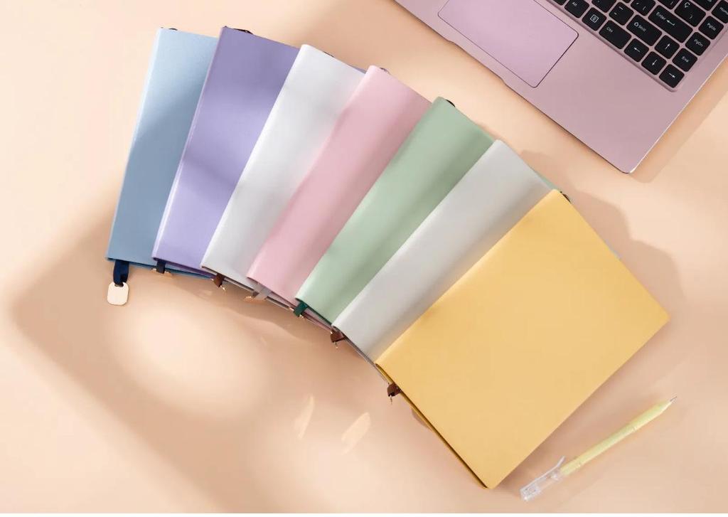 Luxury Sheep Suede Business Notebook with Customizable Logo and Imitation Leather Cover