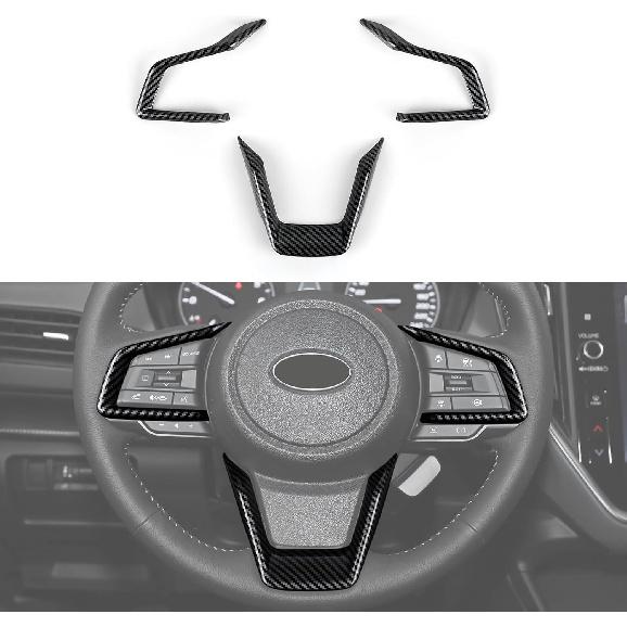 Youtaiche Car ABS Carbon Fiber Decal Interior Trim Cover for Subaru Crosstrek & Legacy 2018-2025 / Forester & Ascent -2025 / Impreza 2017-2024