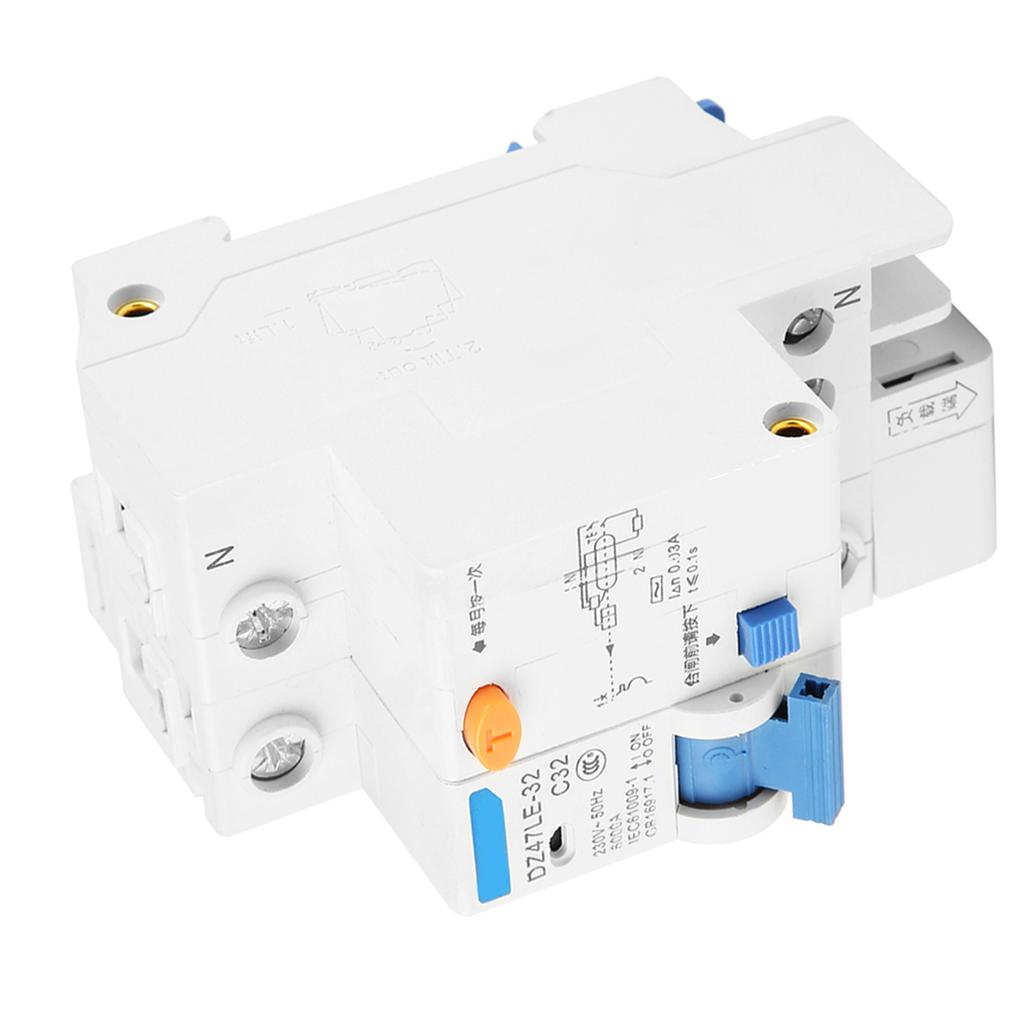 DZ47LE‑32 1p N C32 RCCB Residual Current Circuit Breaker 30mA 230V