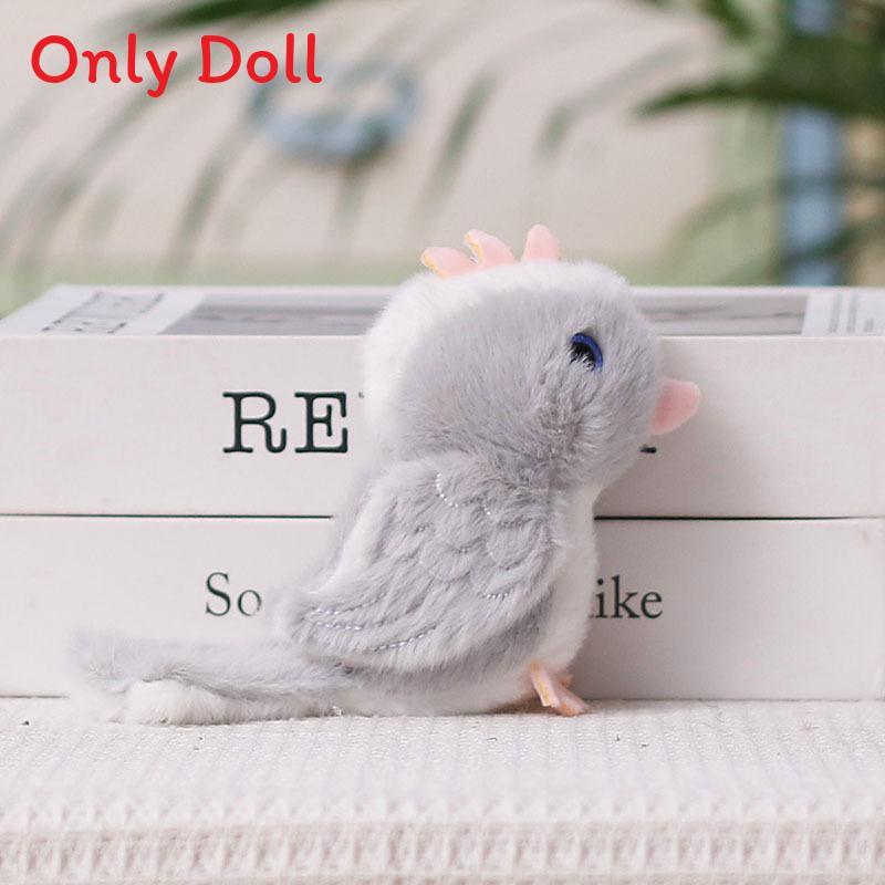 Plush Bird Keychain Cute Small Sparrow Toy For Bag Decoration And Collectors