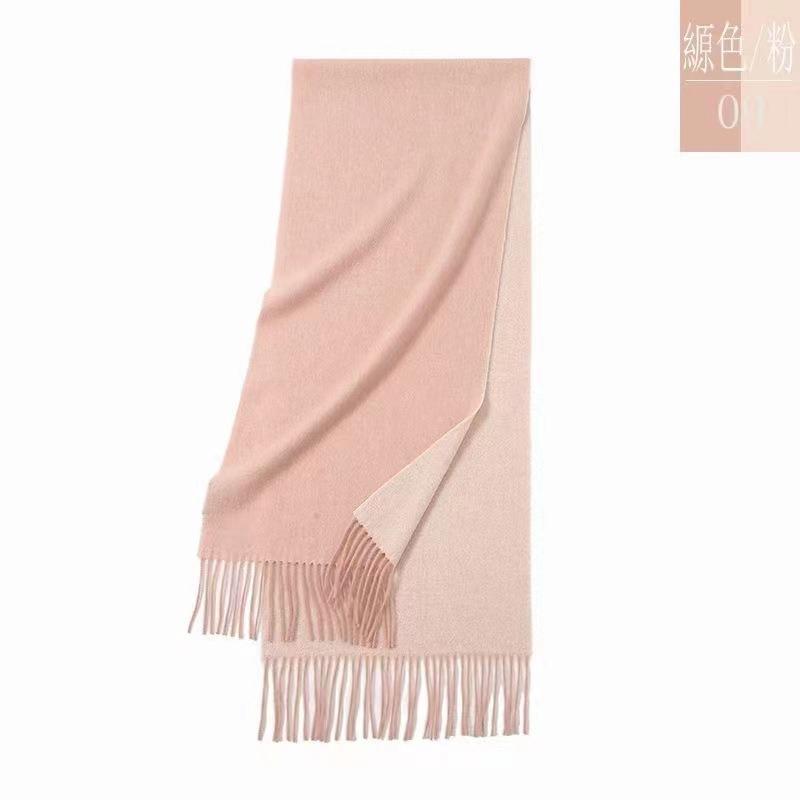 

Осень и зима новый двухсторонний двухцветный шарф из 100 кашемира женский высококлассный универсальный шарф приятный к коже и теплый шарф 180cm