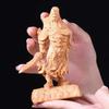 Klippcypress Träsnideri Guan Yu Ornament Heminredning Kontor Trähantverk Dekoration Dyrkansprydnad Högtidspresenter