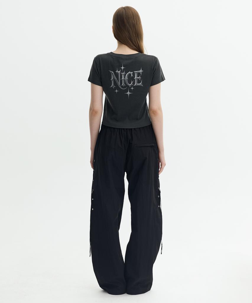 Keuleogsi Pigment Nice Crop Top Charcoal