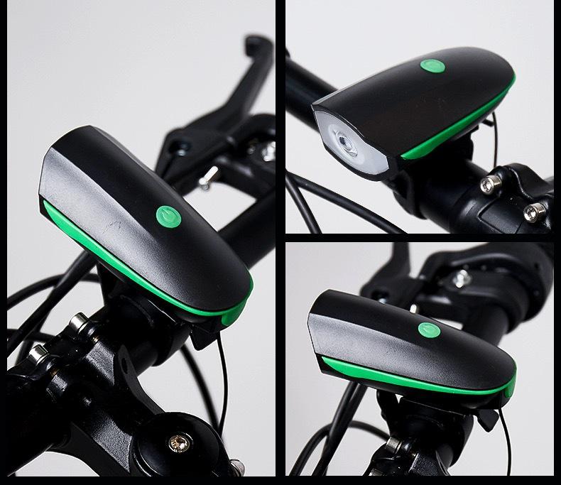 High Beam Bicycle Front Light 7588 with Horn for Outdoor Cycling