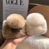 Square Shape Winter Faux Fur Hair Claw Acrylic Hairpins Rabbit Plush Hair Clip Crab Headwear Women Girls Hair Accessories