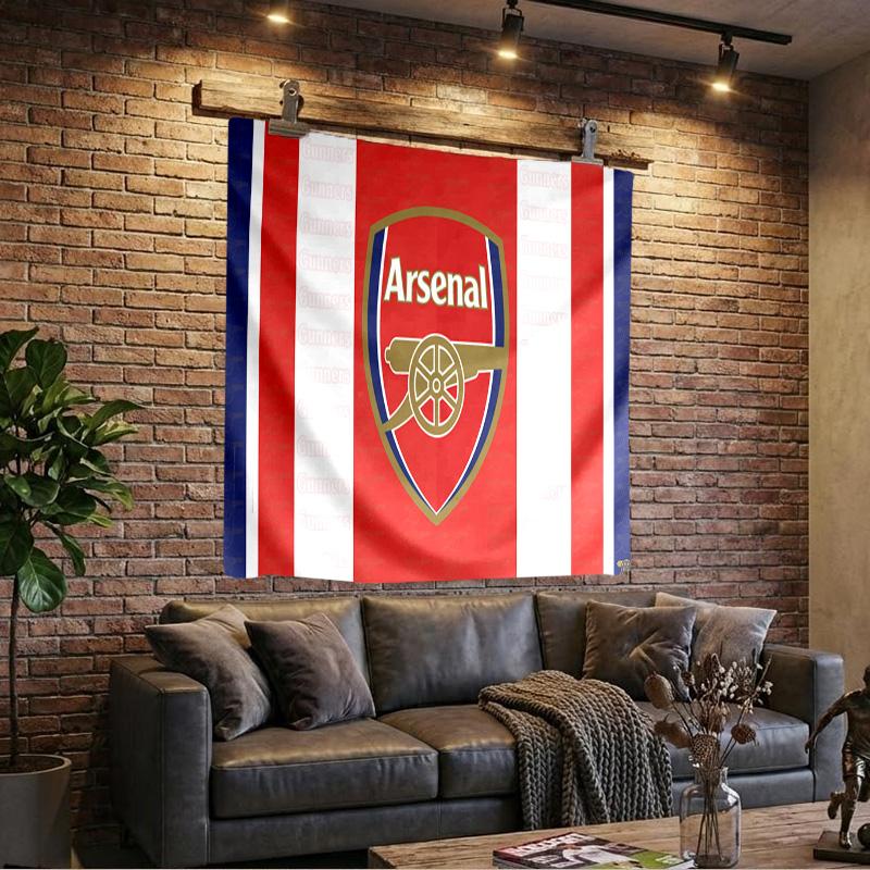 Tapiserie cu Emblema Clubului de Fotbal Arsenal, Tapiserie pentru Cameră de Joacă, Accesorii pentru Dormitor, Sufragerie, Cameră de Cămin, Decor perete, Cadouri de Ziua de Naștere pentru Fani