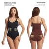 Compression Underwear Bodysuit for Adjustable Shoulder Body Waist Hip Bust Abdominal Slimming [fourfivesix Haru] Women, Straps, Shaper, Diet, Cincher,