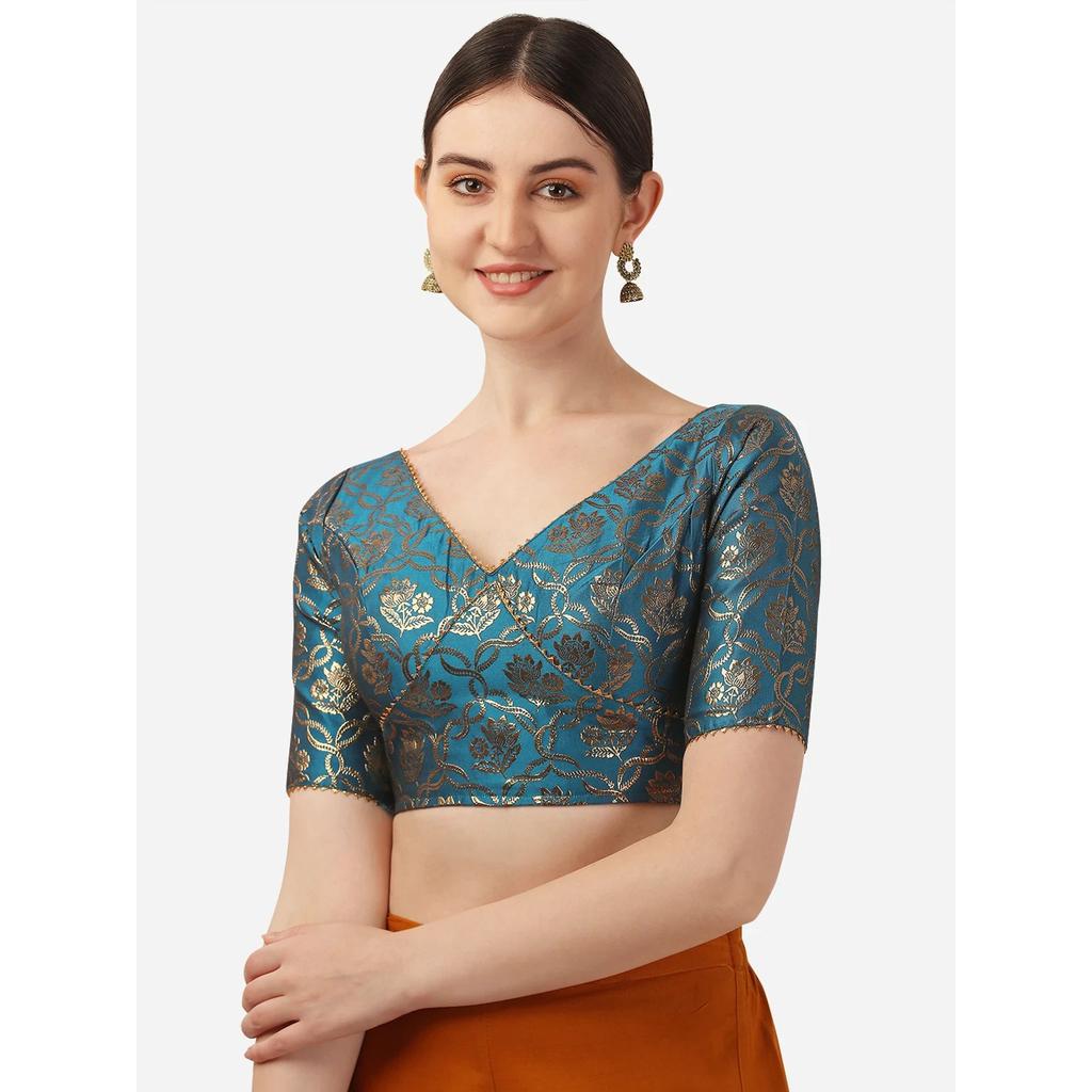 Indian Wedding Party Wear Designer Blouse Beautiful Women's Stitched Choli Dress