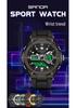 Sanda Man 3123 Multi-function Tactical Military Style Waterproof Luminous Alloy Sports Watch.