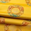 100x75cm Dragon Pattern Jacquard Brocade Fabric for Dresses Hanfu Cheongsam Pillowcases Upholstery Sewing Cloth Black Blue