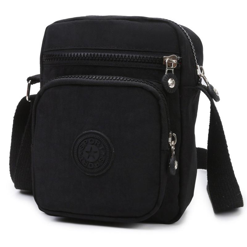 Women’s Nylon Crossbody Bag Small Messenger Bag Multi Pocket Shoulder Purse Lightweight Travel Phone Bag Casual Mini Handbag