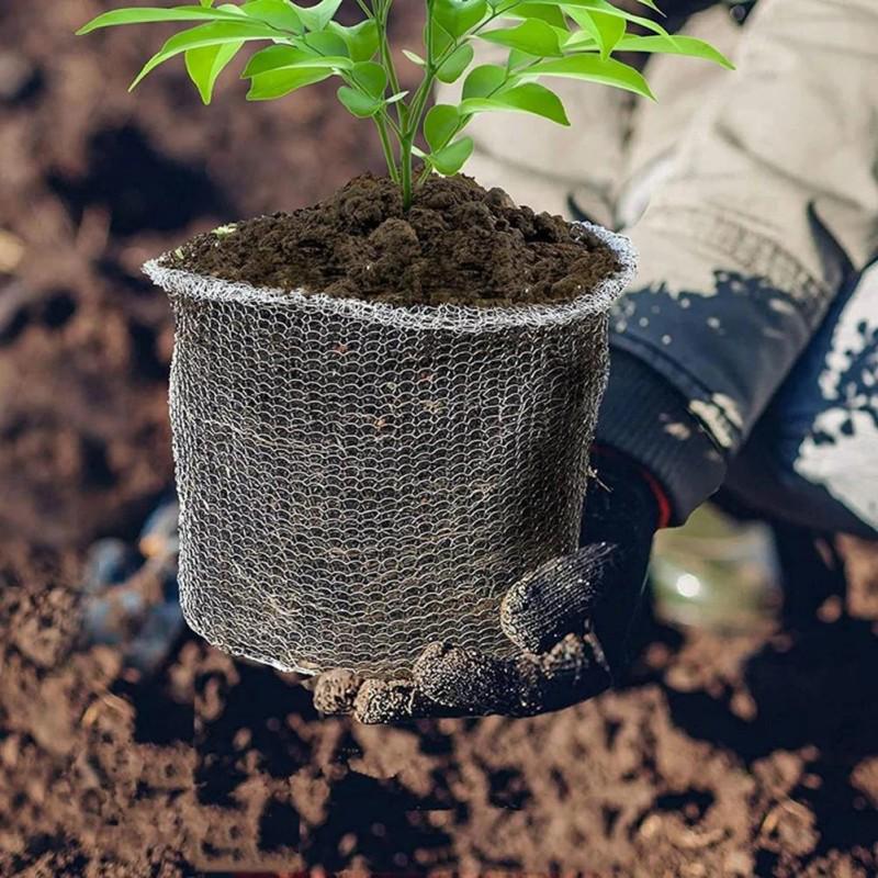 304 Stainless Steel Mesh Bag for Plant Roots – Insect & Rat-Proof Garden Filter Bag
