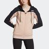 Adidas Originals Trefoil TT Hooded Color Block Zip Jacket Women jackets Pink FI1479