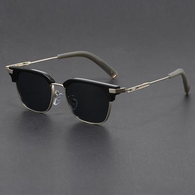 Luxury Rectangle Men's Sunglasses Retro Metal UV400 Protection Sun Glasses Male Classic Outdoor Driving Shades Summer Glasses