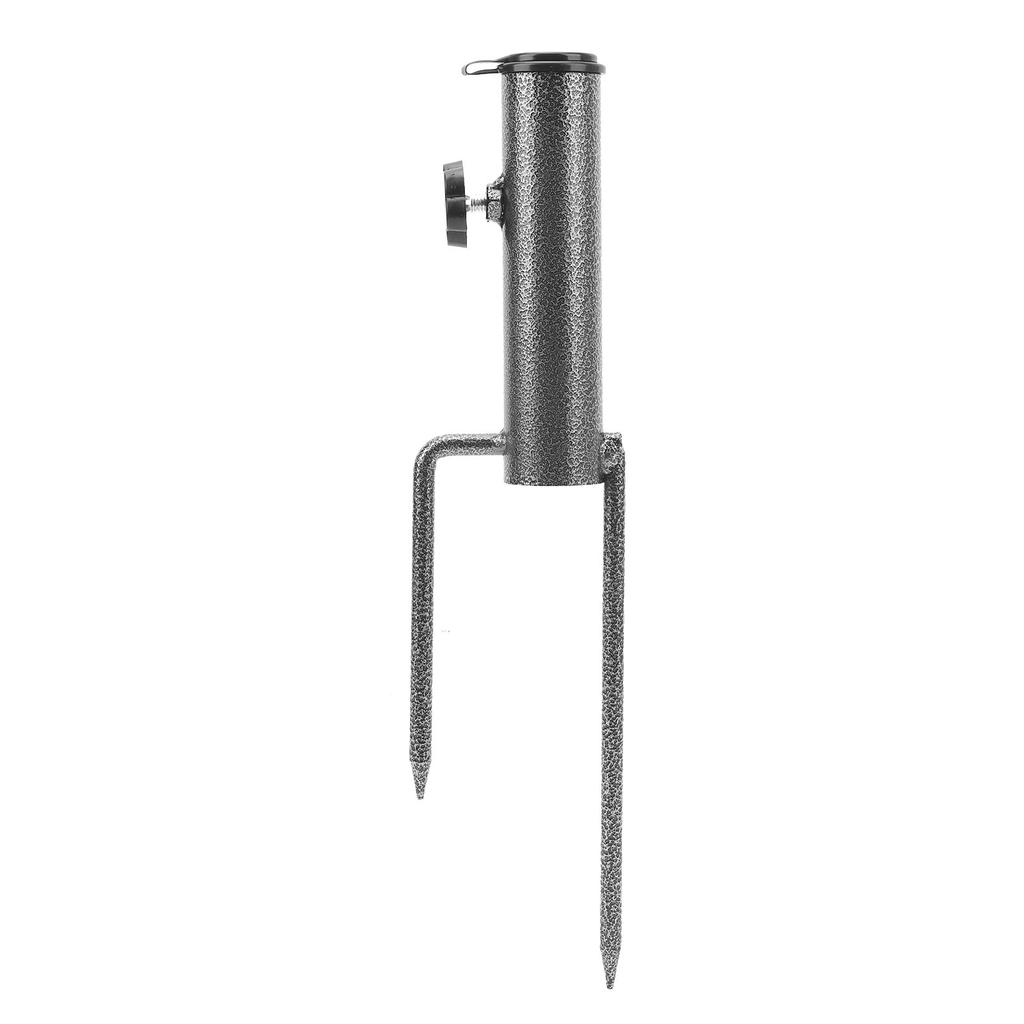 Beach Umbrella Sand Anchor Stand Holder Stake Steel Parasol Insert Flag Pole Bracket for Outdoor Garden Lawn Yard