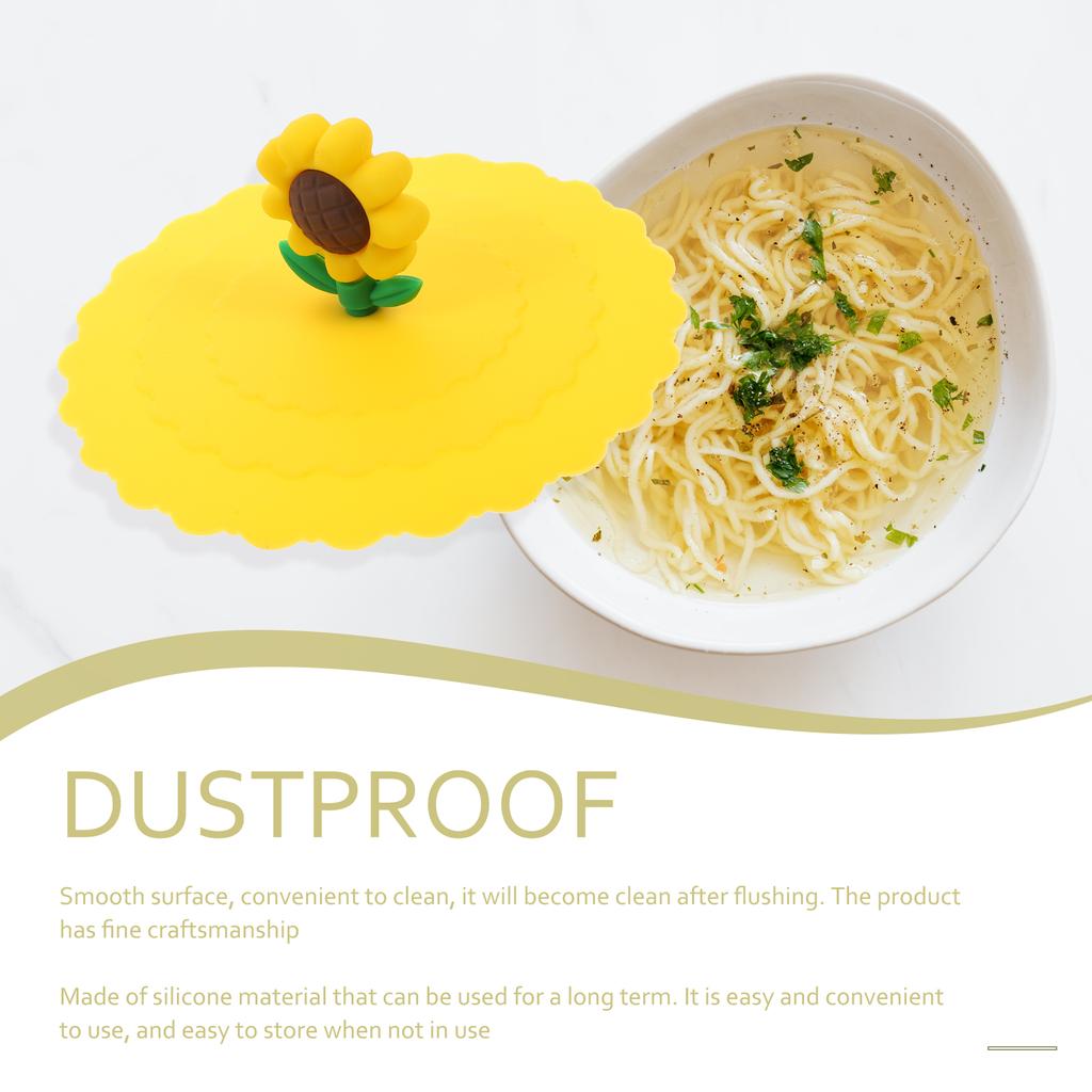 5 Stück Cartoon-Silikon-Becherdeckel, durchsichtige Kaffeebecher-Abdeckung, universelle, bezaubernde Silikagel-Abdeckungen für Getränke