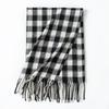 Vintage Maillard scarf women's high-end sense versatile, warm and thickened atmosphere, winter couple plaid scarf
