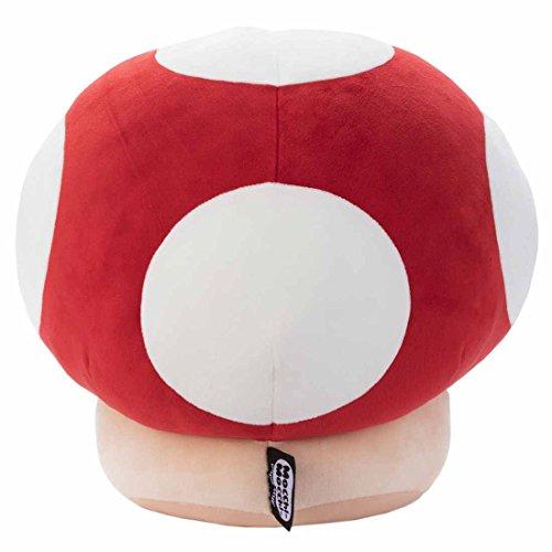 Mario Kart Mocchi-Mocchi-Game Style Dash Mushroom Plush Toy, Approximately 33cm Tall