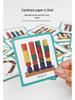 Montessori Wooden Toy: Geometric Shape Beading & Stacking Column for Baby's Focus & Shape Recognition