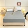 1pc Solid Color Bed Skirt, Milk Velvet Bed Skirt, Fleece Mattress Cover, Pillowcase And Pillow Core Not Included