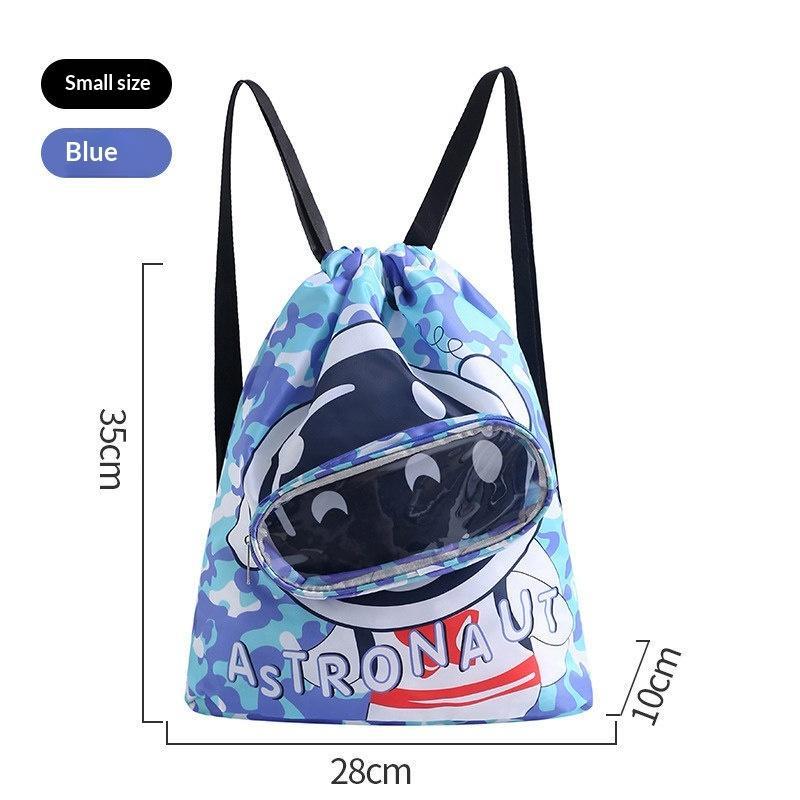 Children's Swimming Bag Waterproof Wet Dry Separation Large Capacity Backpack Ideal Gift for Kids Who Love Swimming