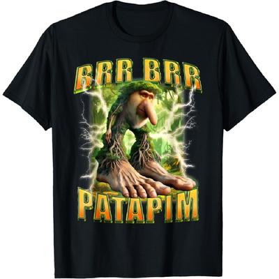Brr Brr Patapim Vtipný Italský Meme Brainrot Patapim Humor Tričko