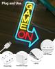 GAME ON Neon Sign for Wall Decor, LED Gamer Sign for Arcade Room, Game Room, Bedroom, Kids, Boyfriend, Gifts Stepless Dimmable