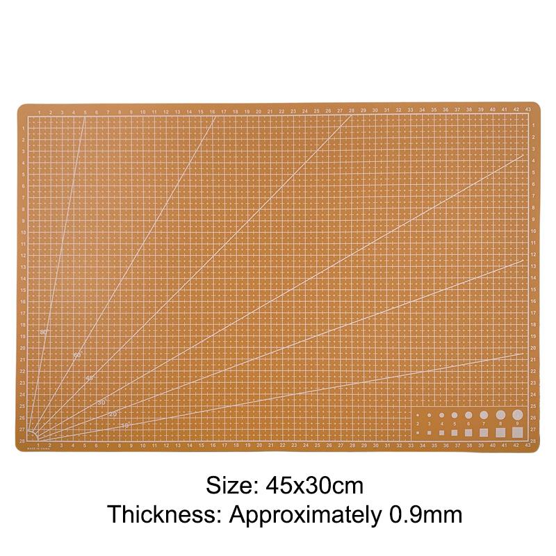 A3 A4 A5Pvc Cutting Mat Single Side Patchwork Cut Pad For Workbench Patchwork Sewing Manual Diy Knife Engraving Leather Cutting