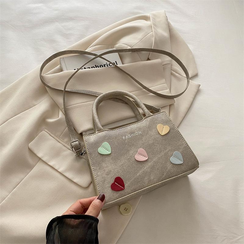 New Summer Fashion Retro Handheld Crossbody Bag Fashion Trendy Large Capacity Shoulder Bag Simple Small Square Bag