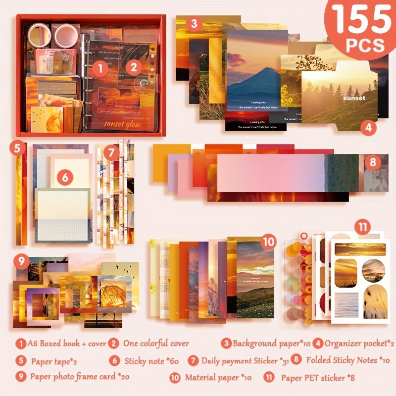 1set Nature Landscape Handbook Gift Box Set Exquisite Handbook Material Halloween Gifts, New Year's Gifts, Christmas Gifts