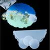 Round Resin Silicone Coaster Molds DIY White Epoxy Resin Cup Mat Mold Ornaments