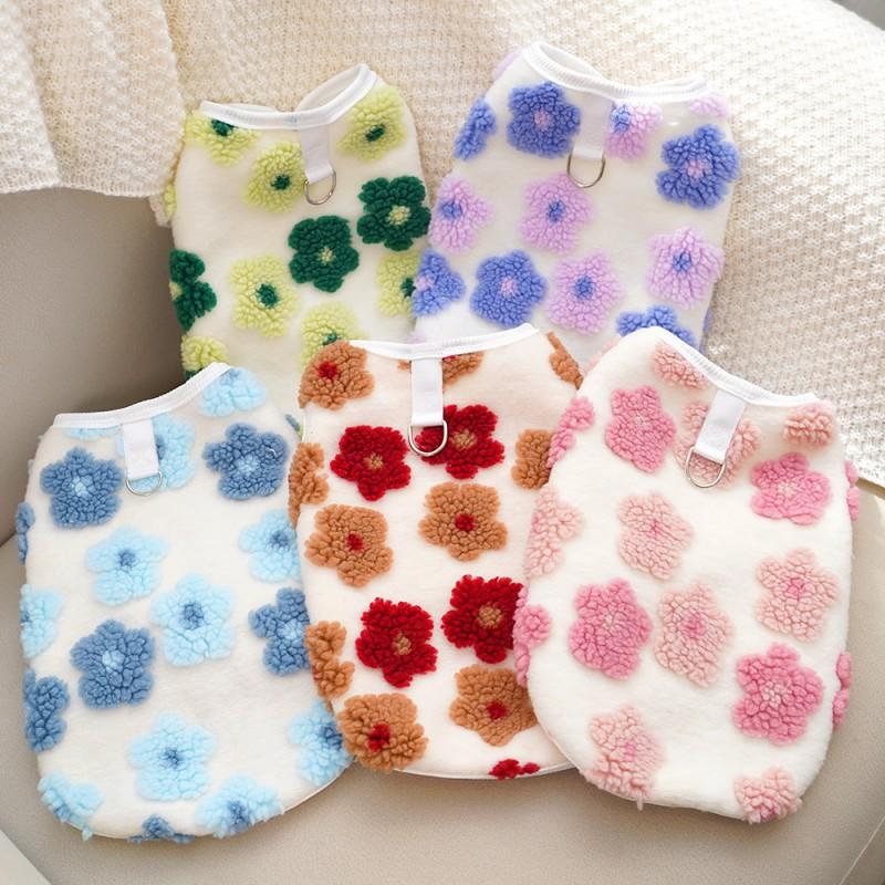 Pet Warm Fleece Vest Cats Dogs Winter Coat Small Medium Large Size Soft Double-Layer Cat Dog Apparel