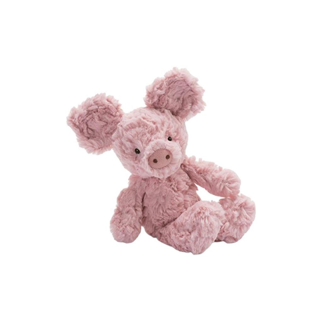 Jellycat Farm Animal Series Squiggles Rolled Piglet Cute Doll Plush Doll 23cm High