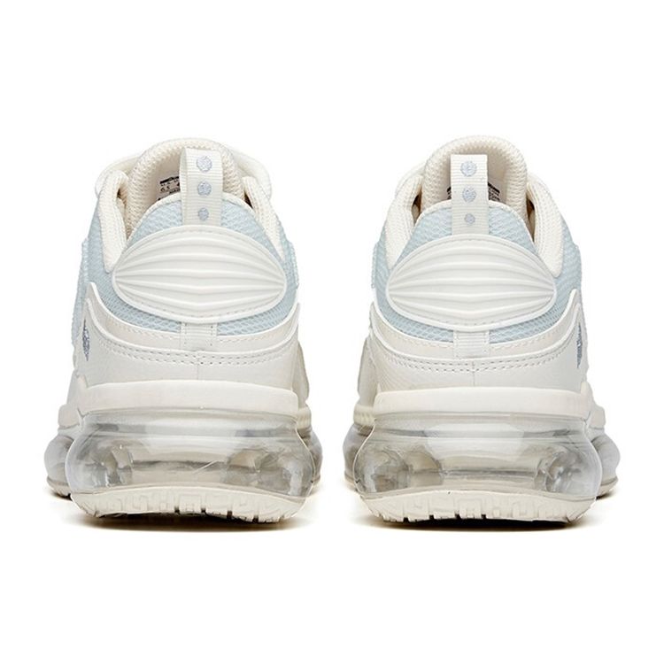 Anta Lifestyle Series Fabric Shock Absorbing Non-Slip Wear-Resistant Breathable Low-Top Casual Shoes Women Sneaker Ivory-White 922125506-1