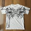 Classic Y2K Gothic Style T-shirt Print Oversized T Shirt High Street Shirts Gothic Round Neck Cotton Tops New Mens Women T Shirt