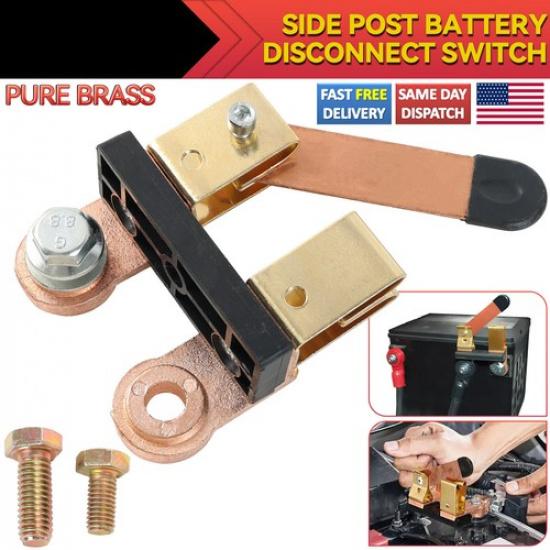 

Blade Battery Disconnect Switch 12V/24V Copper Side Post Shut Off for Boat Car.