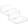 YX007 2Pcs/Set Security Camera Wall Hanger Acrylic Floating Wall Shelve Speaker Hanging Holder Mount