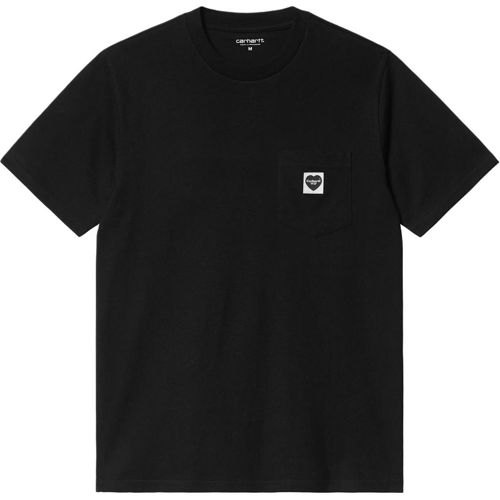 Carhartt WIP S/S Pocket Loose Fit Heart Label Crew Neck T-Shirt Men tops I032128-00E-XX