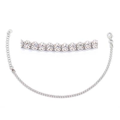 [R3909] - Silver Bracelet 'Sissi' Silver White (rhodium) - 2 Mm
