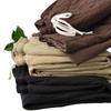 Retro Diamond-Patterned Women's Elastic Waist Harem Pants - Thick, Warm, Casual Cotton Trousers