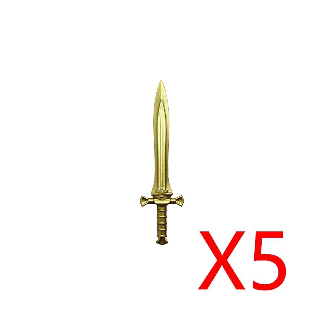 MOC Military Medieval Building Blocks Accessories Soldier Figures Bicolor Weapons Crossbow Sword helmet Tomahawk Toy Gift X006