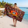 Looney Tunes Printed Swim Towel, Portable Water Absorbent Towel for Beach Camping Daily Bathroom Use