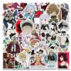 50 Cartoon Black Clover Graffiti Stickers for Laptops, Notebooks, Water Cups - Decorative Waterproof Stickers