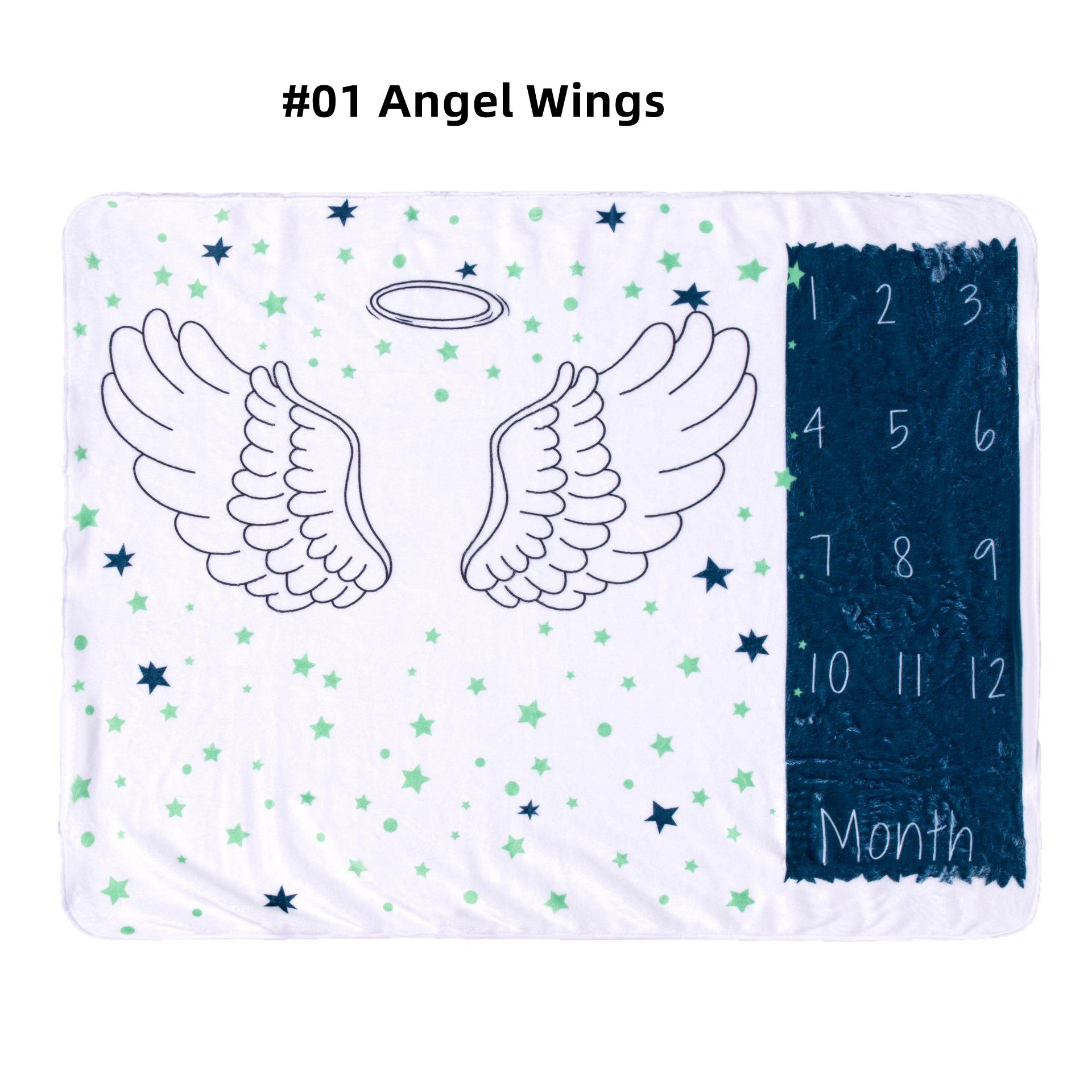 

Детское ежемесячное одеяло для младенцев 0-3/3-6/6-9/9-12 месяцев фон для фотосъемки реквизит для новорожденных мальчиков и девочек подарок 76X102 см ＃01