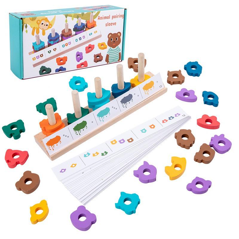 

Enlightenment Animal Shape Matching & Stacking Rings Educational Toy