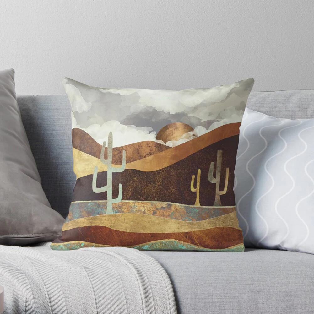 Bedroom Living Room Sofa Bed Decoration Abstract Landscape Pattern Home Pillow Cover Cushion