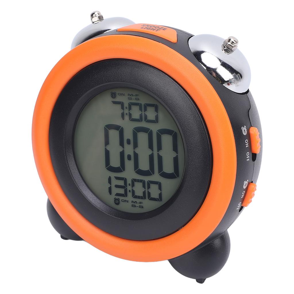 Vibrierender Wecker mit Bettvibrator Tragbarer digitaler Wecker mit LED-Anzeige für Tiefschläfer