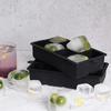 1PC 8 Hole Silicone Ice Cube Tray  Whiskey   Easy Release Ice Cube Maker Square Ice Cube Molds with Lids