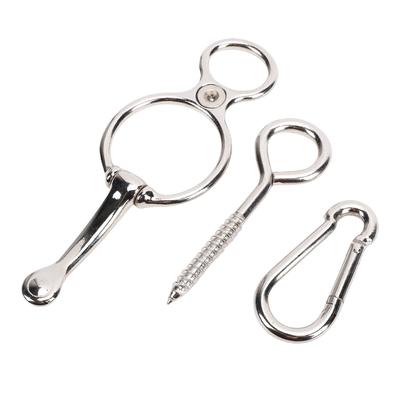 Inele de legare pentru cai Inox Robust Echipament și Accesorii pentru cai Echipament de antrenament Previne caii să tragă înapoi