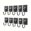 Large Heavy-duty Wall Hooks, Self-adhesive Hooks, Multi-purpose Coat, Hat, Towel, Key, Miscellaneous Hooks, Waterproof Hooks for Bathroom, Toilet